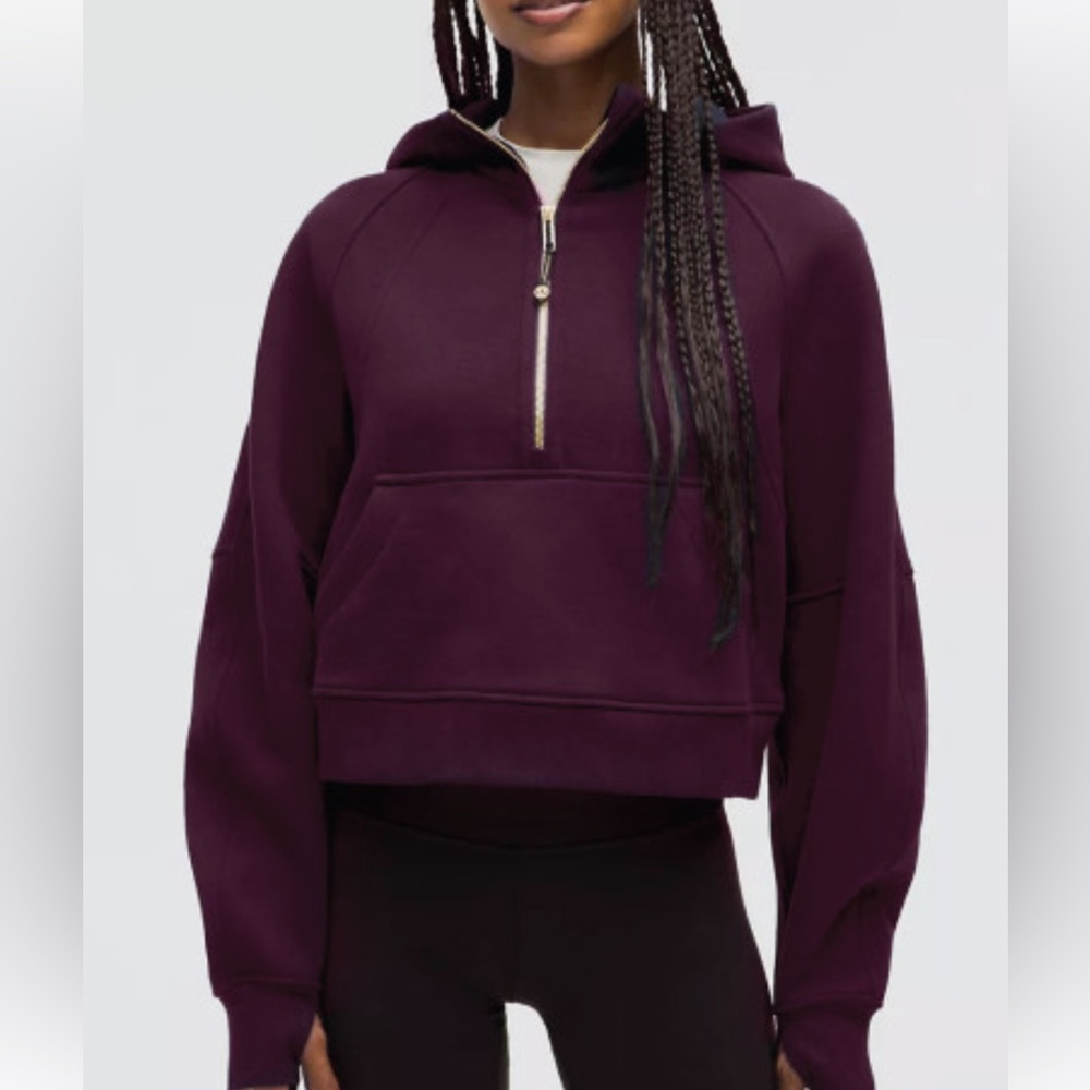 Lululemon Women’s Cassis Scuba Oversized Half Zip Pullover. Extra Small/Small